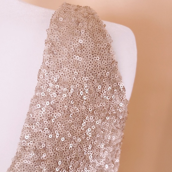 Sorella Vita Bridesmaids Rose Gold Sequin Gown - Picture 8 of 8